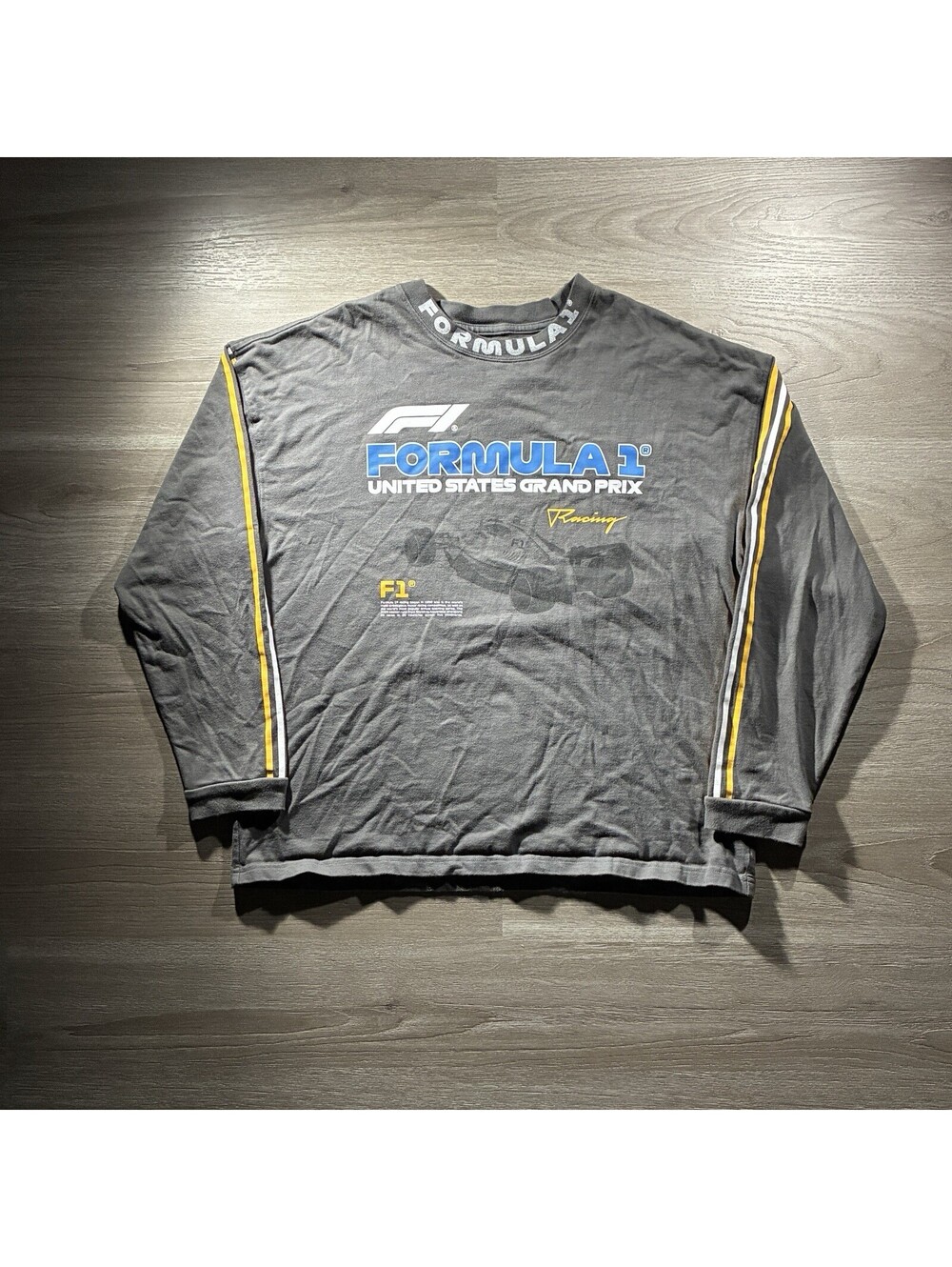 Pacsun Official Formula 1 US Grand Prix Long Sleeve Shirt Men’s M F1 Racing Grey